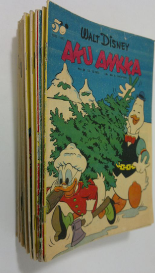 Walt Disney : Aku Ankka vuosikerta 1973 (puuttuu nrot 11-13,15,18,20,24-26,28,30,33,38,40,49,51-52)