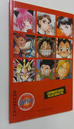 Sangatsu lukunäyte: Dragon ball ; Neon genesis evangelion ; One piece ; Kajika