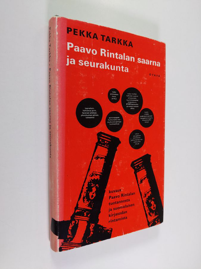 Pekka Tarkka : Paavo Rintalan saarna ja seurakunta : kirjallisuussosiologinen kuvaus Paavo Rintalan tuotannosta, suomalaisen kirjasodan rintamista ja