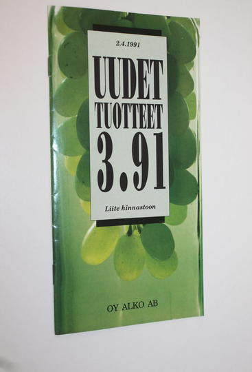 Alkon uudet tuotteet 3/91 : liite hinnastoon