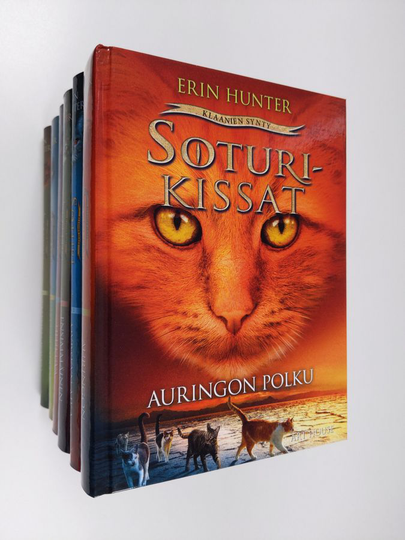 Erin Hunter : Klaanien synty 1-6 : Auringon polku ; Myrskyn aika ; Ensimmäinen taistelu ; Hehkuva tähti ; Jaettu metsä ; Tähtien polku