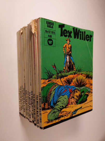 Tex Willer vuosikerta 1975 (1-12, nro 7 puuttuu)