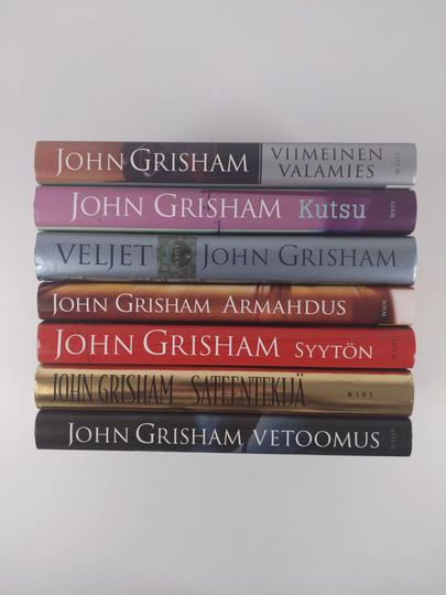 John Grisham : John Grisham-paketti (7 kirjaa) : Kutsu ; Sateentekijä ; Syytön ; Vetoomus ; Viimeinen valamies ; Armahdus ; Veljet