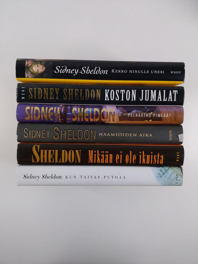 Sidney Sheldon : Sidney Sheldon-paketti (6-kirjaa) : Kerro minulle unesi ; Koston jumalat ; Pelkäätkö pimeää? ; Naamioiden aika ; Mikään ei ole ...