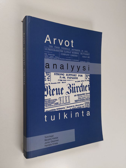 Arvot, analyysi, tulkinta