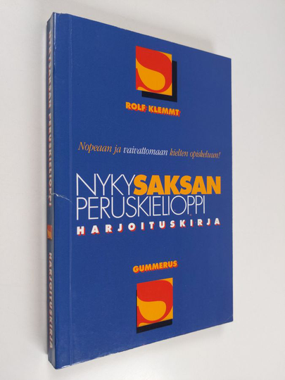 Rolf Klemmt : Nykysaksan peruskielioppi : harjoituskirja