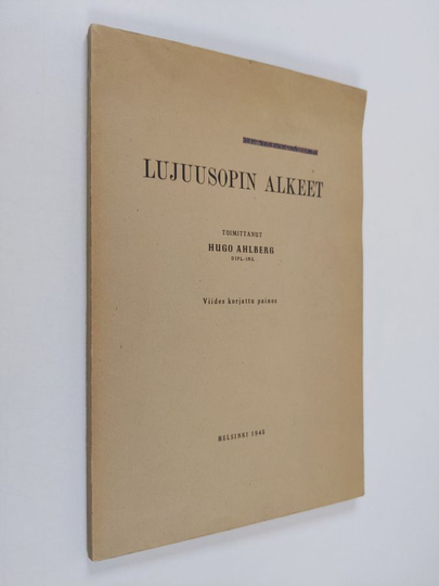 Jonatan Reuter : Lujuusopin alkeet