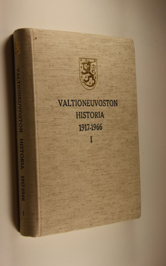 Heikki Hosia : Valtioneuvoston historia 1917-1966 1, Ministeristöjen historia 1917-1939