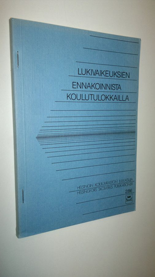 Marja-Liisa Rajamäki : Lukivaikeuksien ennakoinnista koulutulokkailla
