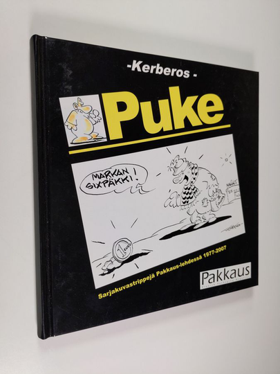 Kerberos : Puke : Pakkaus-lehden sarjakuvasankari 30 vuoden ajalta