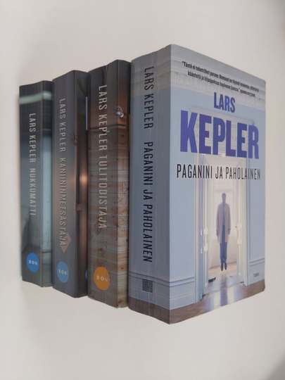 Lars Kepler : Lars Kepler paketti 4 kirjaa : Pganini ja paholainen ; Tulitodistaja ; Kaniininmetsästäjä ; Nukkumatti