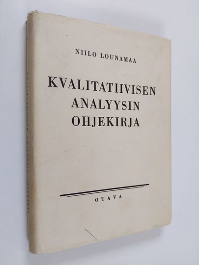Niilo Lounamaa : Kvalitatiivisen analyysin ohjekirja