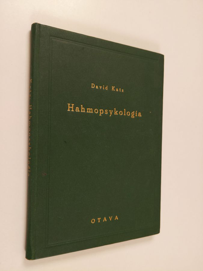 David Katz : Hahmopsykologia