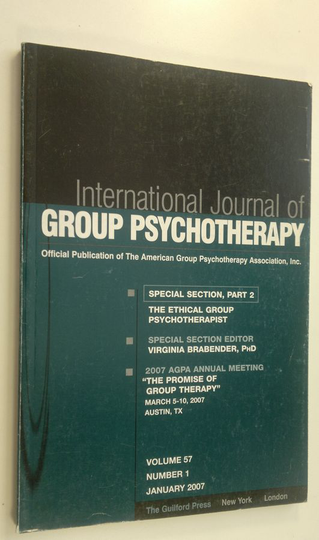 The American Group Psychotherapy Association : International Journal of Group Psychotherapy : Volume 57, Number 1, January 2007
