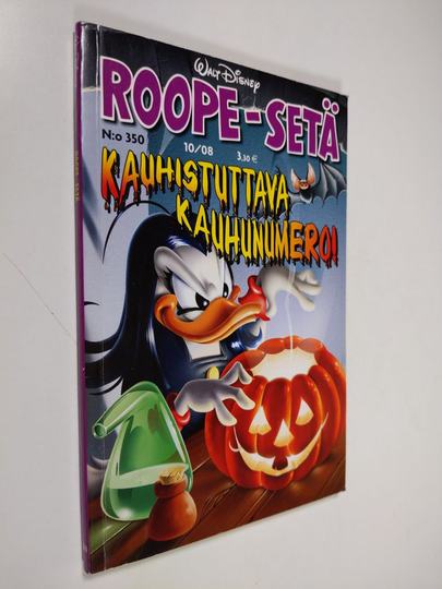 Walt Disney : Roope-setä 10/08 : Kauhistuttava kauhunumero