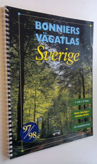 Bonniers Vägatlas - Sverige 97/98