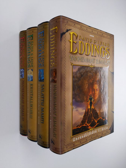 David Eddings : Unennäkijät 1-4 : Vanhemmat jumalat ; Salattu mahti ; Kristallikuilu ; Nuoremmat jumalat