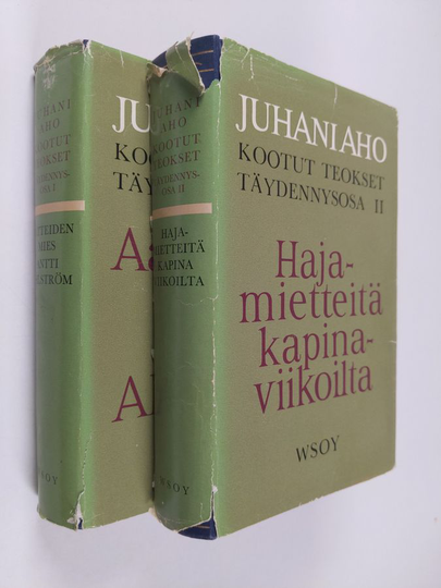 Juhani Aho : Kootut teokset : täydennysosa 1-2