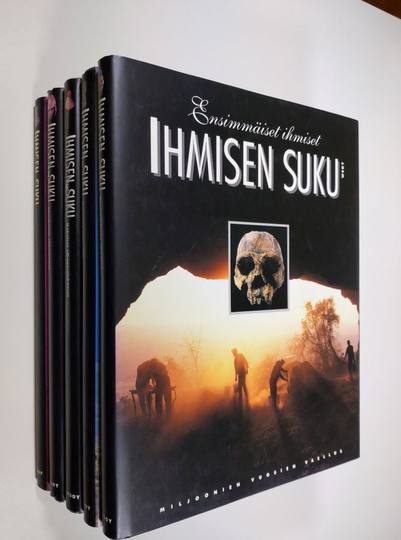 Göran Burenhult (toim.) : Ihmisen suku 1-5 : Ensimmäiset ihmiset ; Kivikauden ihmiset ; Etruskeista viikinkeihin ; Mayoista maoreihin ; Nykyiset ...