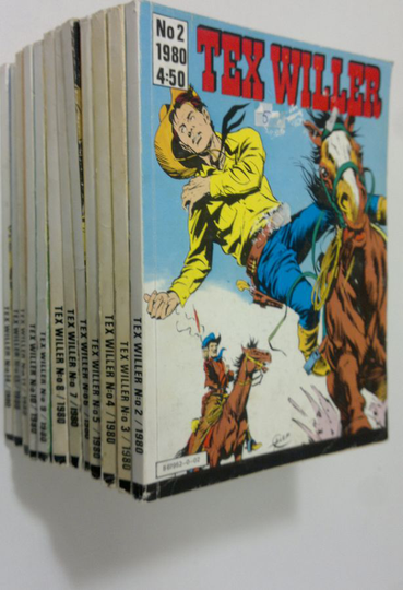 Tex Willer vuosikerta 1980 (puuttuu nrot 1,12,15)