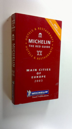 Michelin - the red guide - Main cities of europe 2003