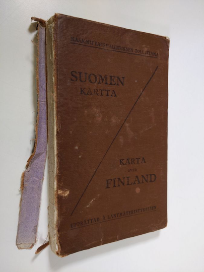 Suomen kartta = Karta över finland
