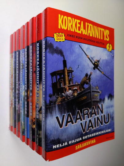 Korkeajännitys 1-8/2008 : Vaaran vainu ; Skinnerin sakki ; Normandian ketut ; Peitenimi "Painajainen" ; Kommandon viha ; Suuliekin välähdys