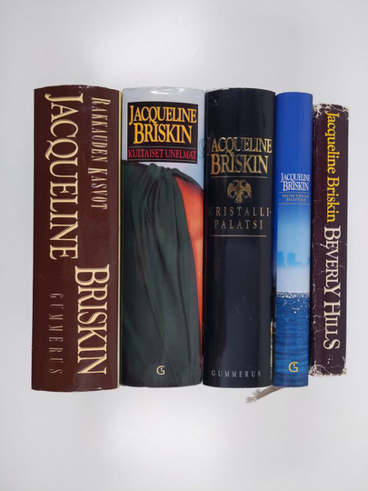 Jacqueline Briskin : Jacqueline Briskin-paketti (5 kirjaa) : Hohtavaa hopeaa ; Kristallipalatsi ; Beverly Hills ; Rakkauden kasvot ; Kultaiset ...