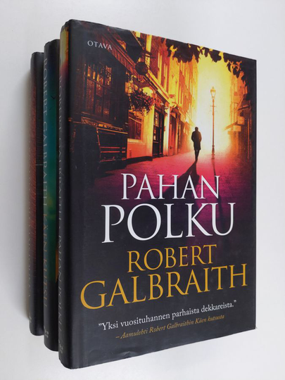 Robert Galbraith setti ; Silkkiäistoukka, Pahan polku, Käen kutsu