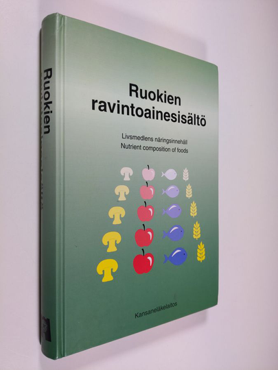 Ruokien ravintoainesisältö = Livsmedlens näringsinnehåll = Nutrient composition of foods