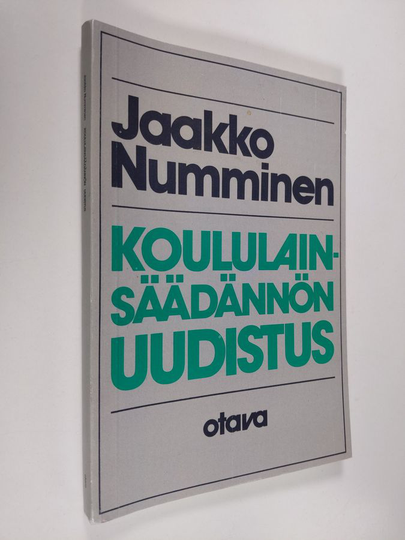 Jaakko Numminen : Koululainsäädännön uudistus