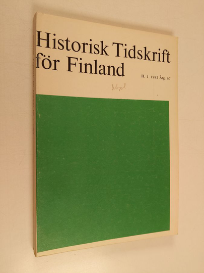 Historisk tidskrift för Finland Nr 1/1982