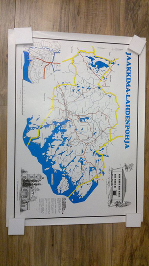 S Karjalainen : Jaakkimaa - Lahdenpohja kartta