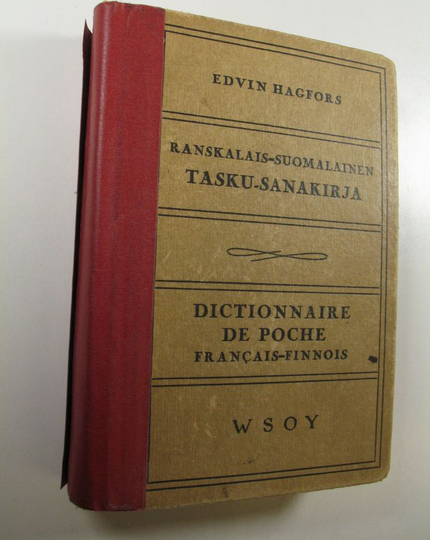 Edwin Hagfors (toim.) : Ranskalais-suomalainen tasku-sanakirja