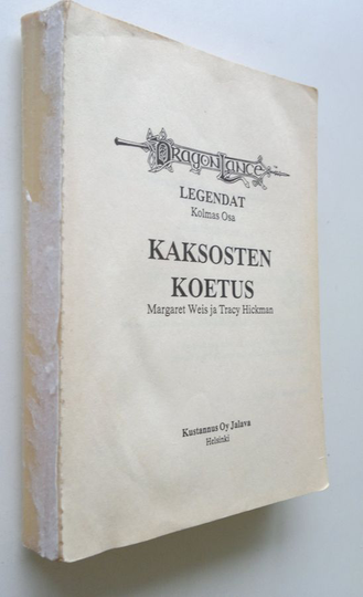 Margaret ym Weis : Kaksosten koetus - Legendat 3