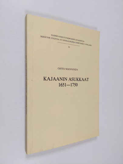 Ohto Manninen : Kajaanin asukkaat 1651-1750