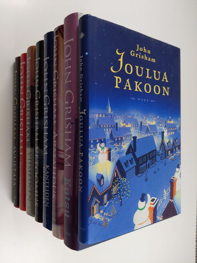 John Grisham : Grisham-paketti (8 kirjaa) : Joulua pakoon ; Avustaja ; Syytön ; Viimeinen valamies ; Vetoomus ; Kanteiden kuningas ; Armahdus ; Kutsu