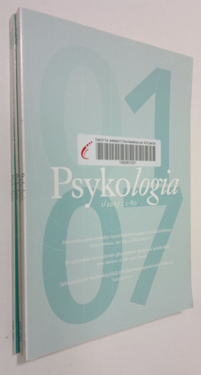 Psykologia 2007 : vuosikerta (nrot 2 ja 4 puuttuvat)