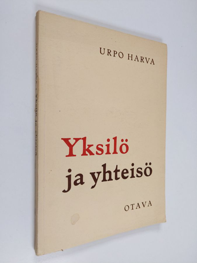 Urpo Harva : Yksilö ja yhteisö