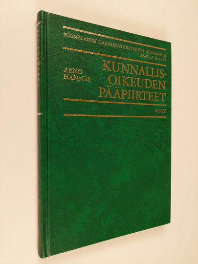 Arno Hannus : Kunnallisoikeuden pääpiirteet