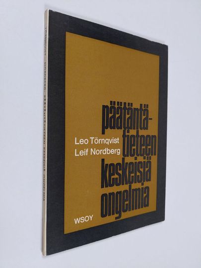 Leo Törnqvist : Päätäntätieteen keskeisiä ongelmia