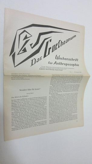 Martin Barkhoff (red.) : Das Goetheanum nr. 5/1990 : Wochenschrift fur Anthroposophie