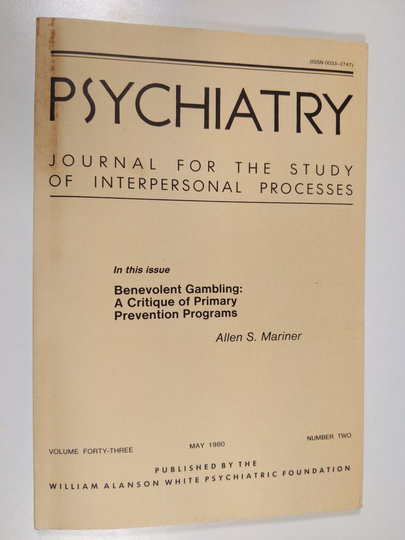 Allen S. Mariner : Psychiatry, vol. 43, nr. 2/1980 : journal for the study of interpersonal processes