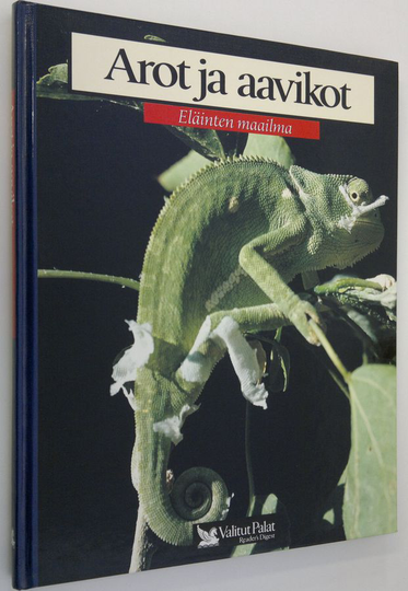 Merja Heikkilä Seija Jääskeläinen (suom.) : Arot ja aavikot : gepardi, puuma, kamelit, skorpionit, kameleontit, kulkusirkat, nelisormimangusti, ...