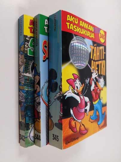 Walt Disney : Aku Ankan taskukirja 342-345 (Numero 343 puuttuu)