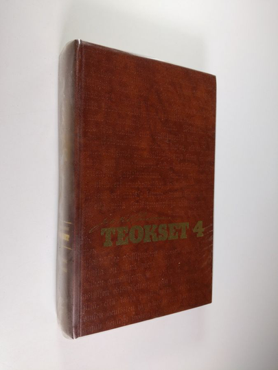 Johan Vilhelm Snellman : Teokset 4 : Professori ja valtiomies