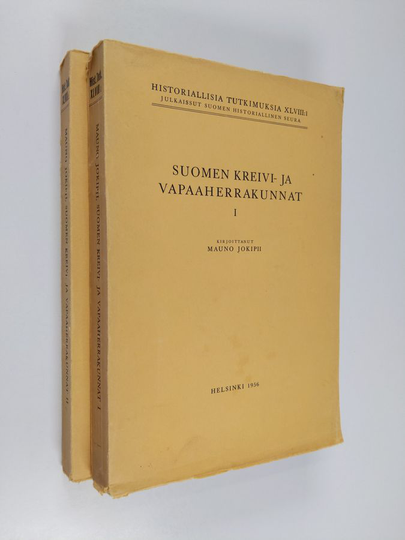 Mauno Jokipii : Suomen kreivi- ja vapaaherrakunnat 1-2