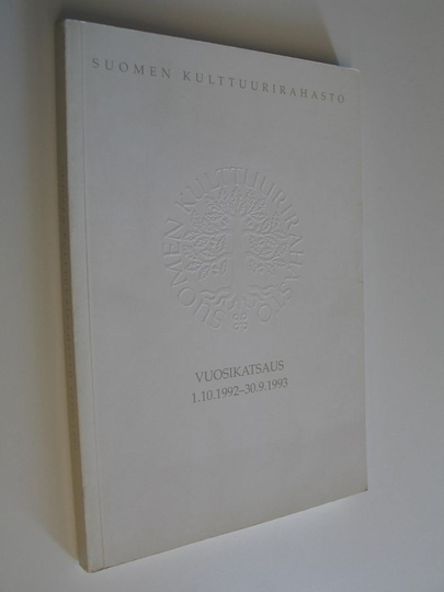 Suomen Kulttuurirahasto : Vuosikatsaus 1.10.1992-30.9.1993