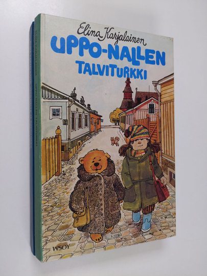 Elina Karjalainen : Karjalainen-paketti (2 kirjaa) : Uppo-Nallen talviturkki ; Uppo-Nalle ja Nukku-Ukko