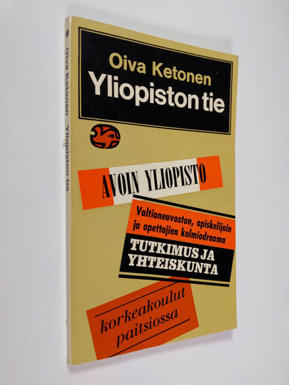 Oiva Ketonen : Yliopiston tie